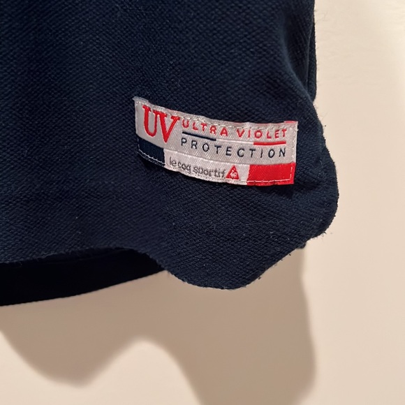 Navy Le Coq Sportif polo golf shirt - Picture 4 of 7